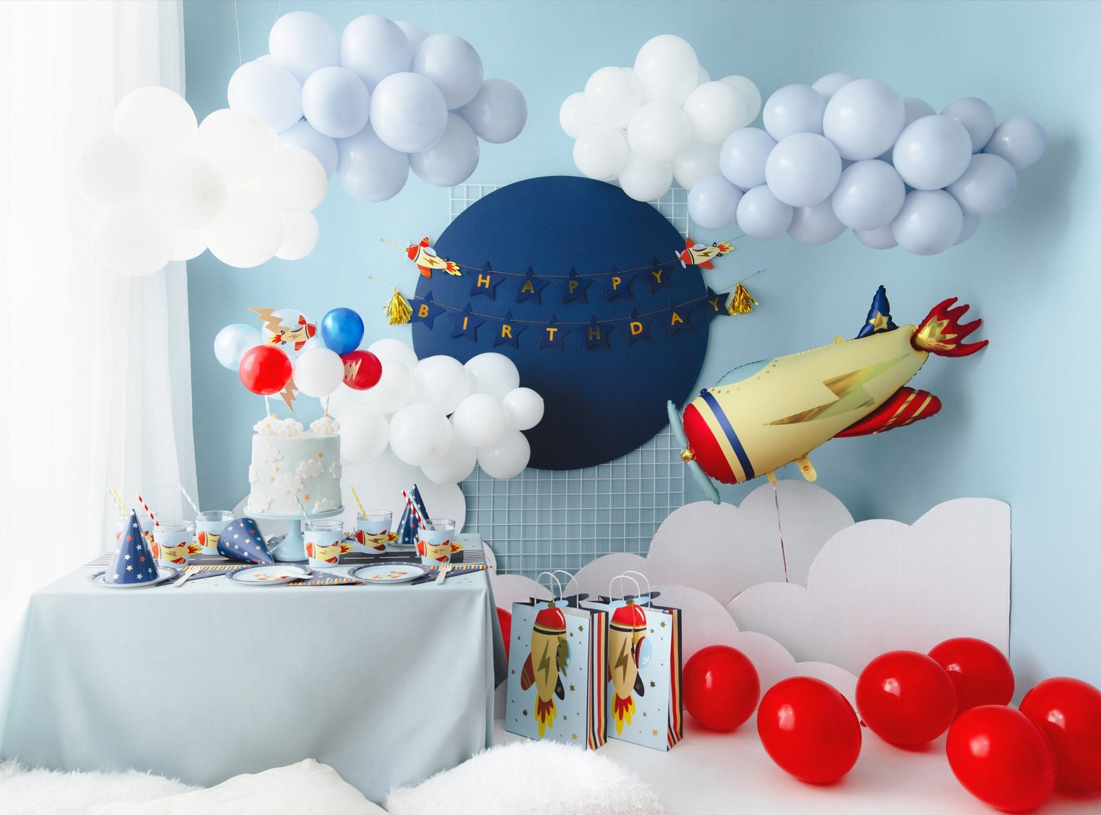 Airplane Birthday Banner - Stesha Party