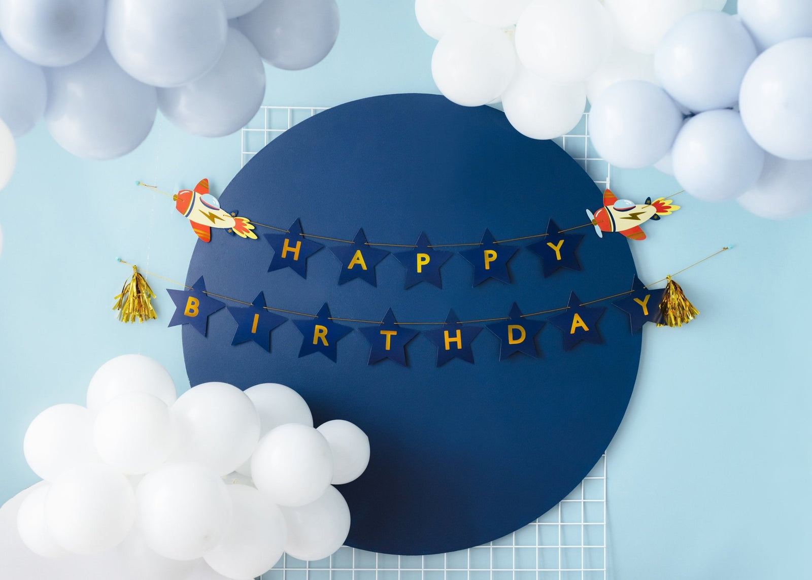 Airplane Birthday Banner - Stesha Party