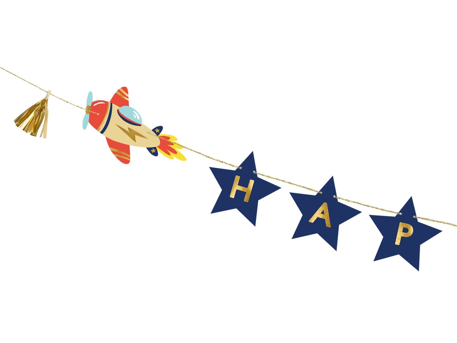 Airplane Birthday Banner - Stesha Party