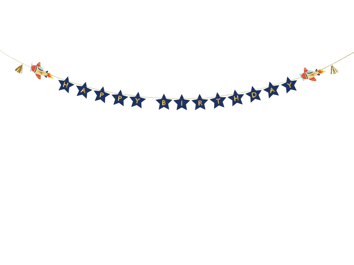 Airplane Birthday Banner - Stesha Party