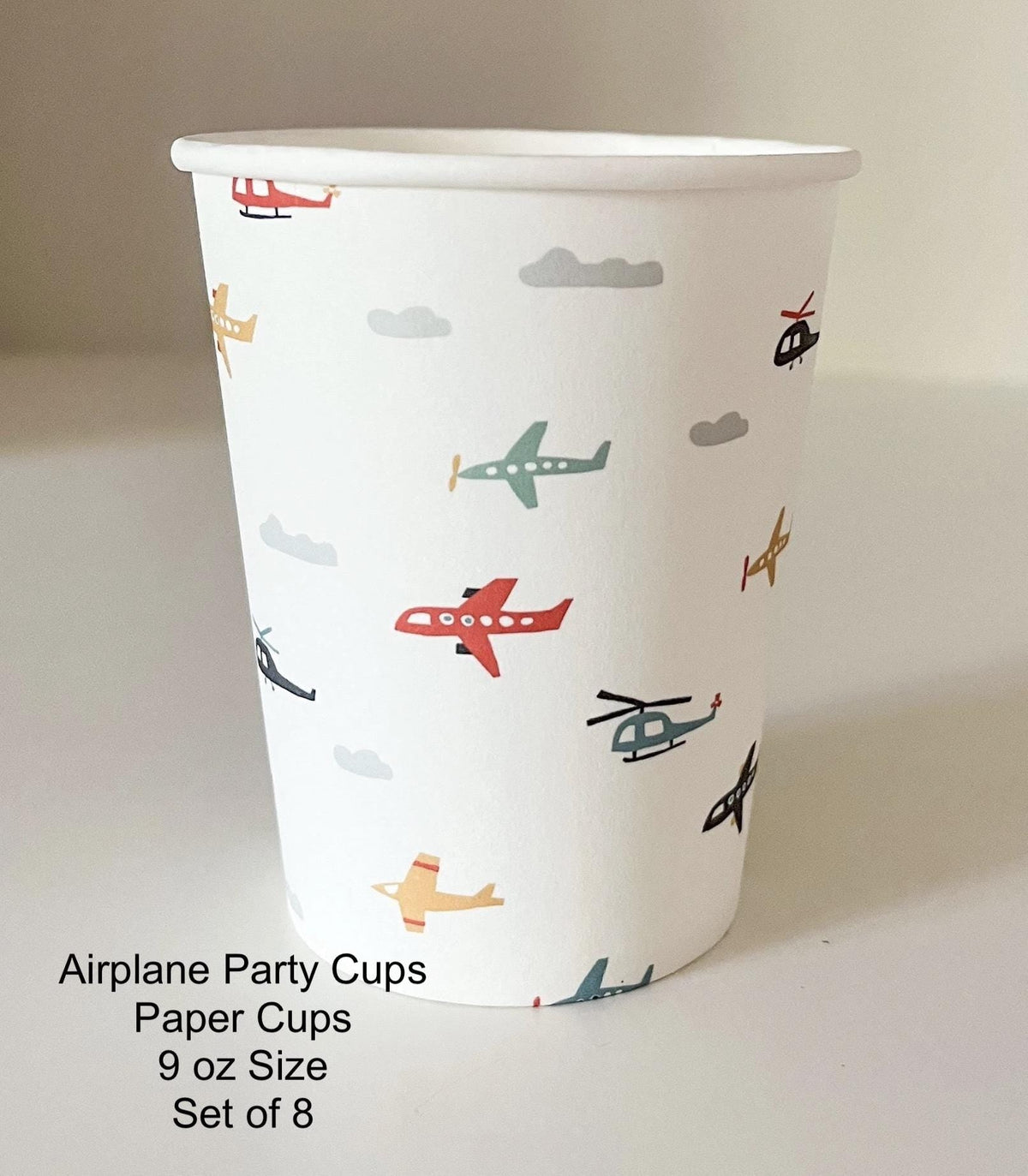Airplane Party Cups 8ct - Stesha Party