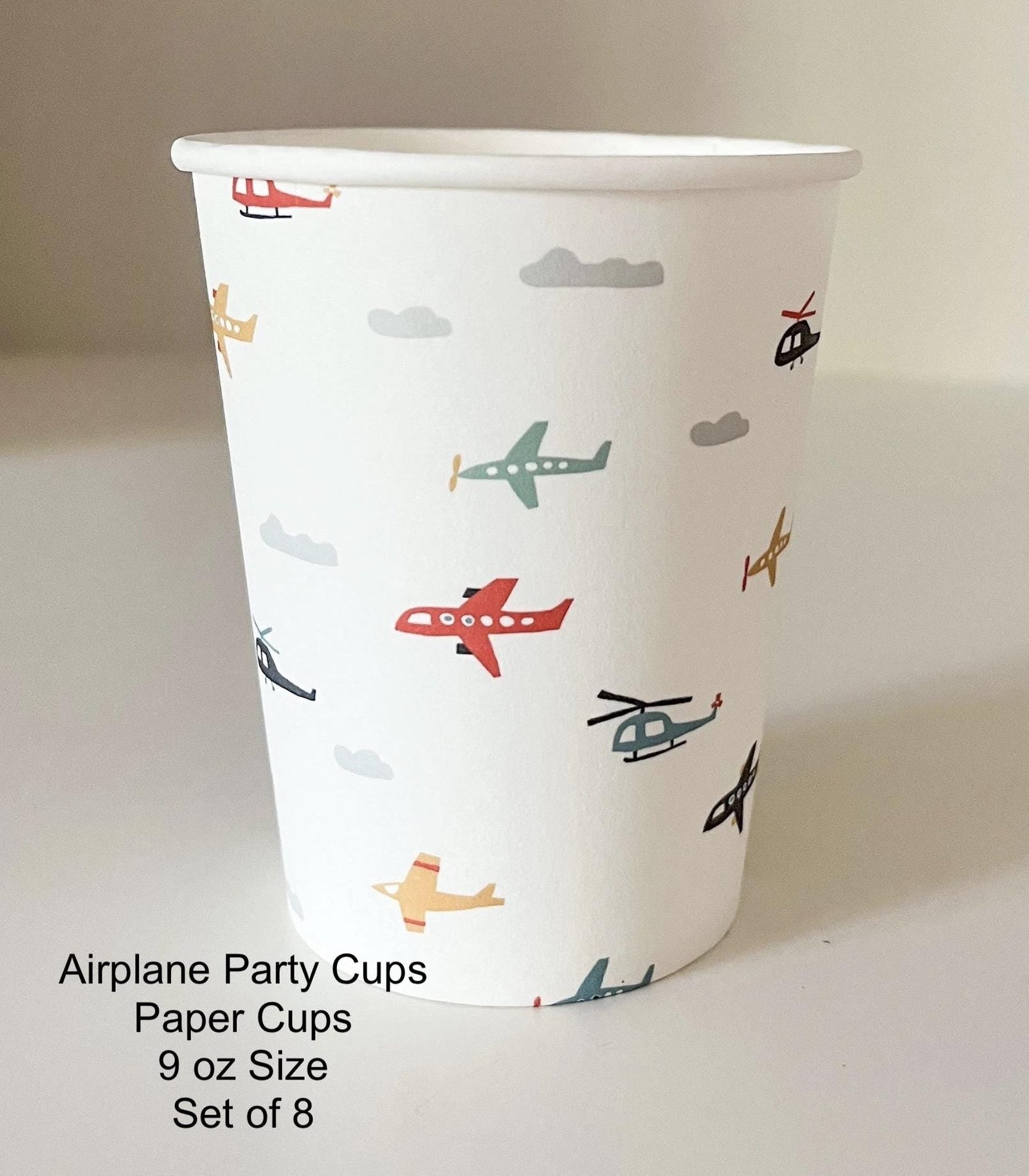 Airplane Party Cups 8ct - Stesha Party