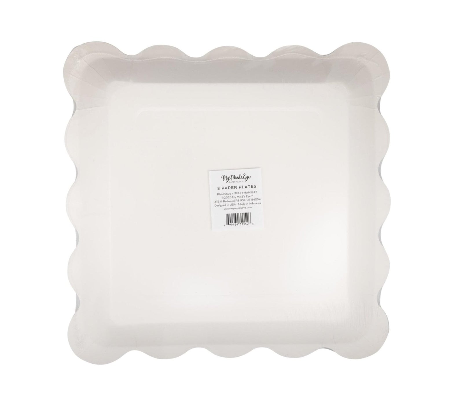 Americana Plaid Star Plates 8ct - Stesha Party
