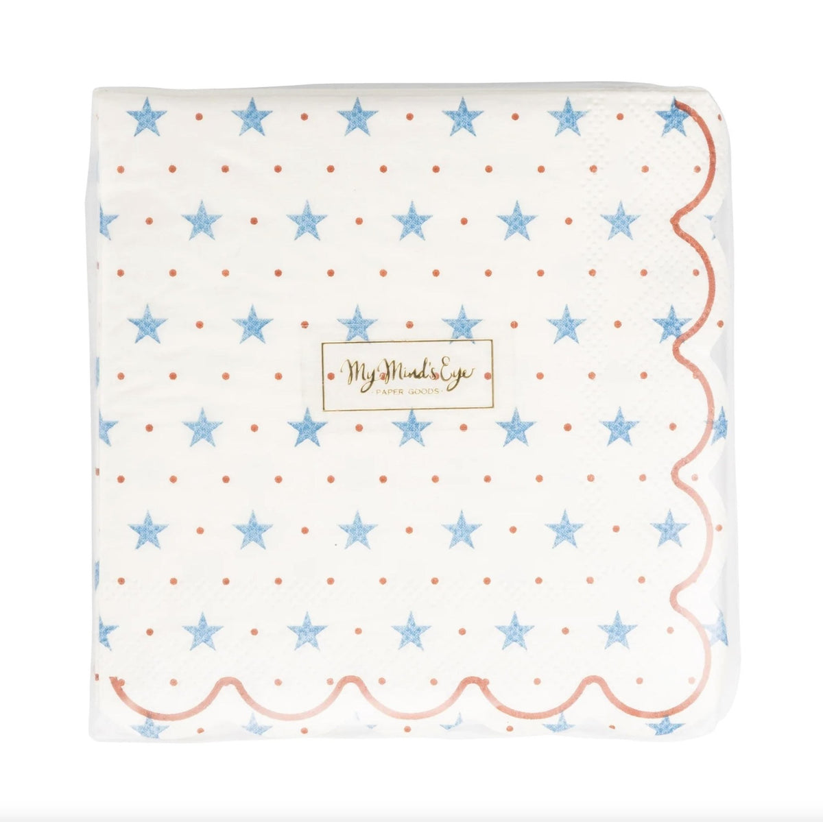 Americana Star Cocktail Napkins 24ct - Stesha Party