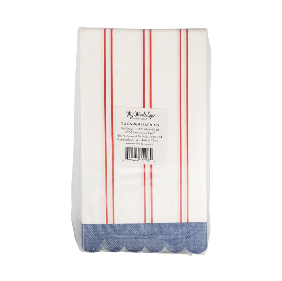 Americana Striped Napkins 24ct - Stesha Party