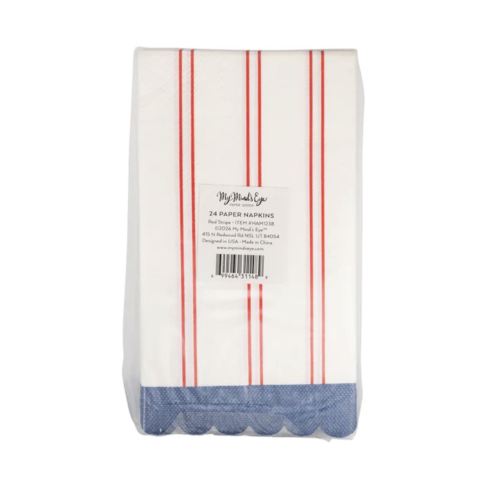 Americana Striped Napkins 24ct - Stesha Party