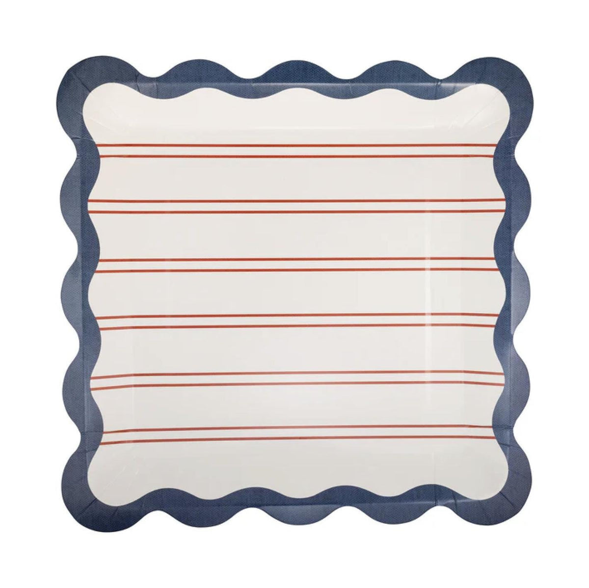 Americana Striped Plates 8ct - Stesha Party