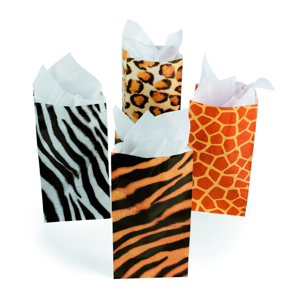 Animal Safari Loot Bags 12ct - Stesha Party
