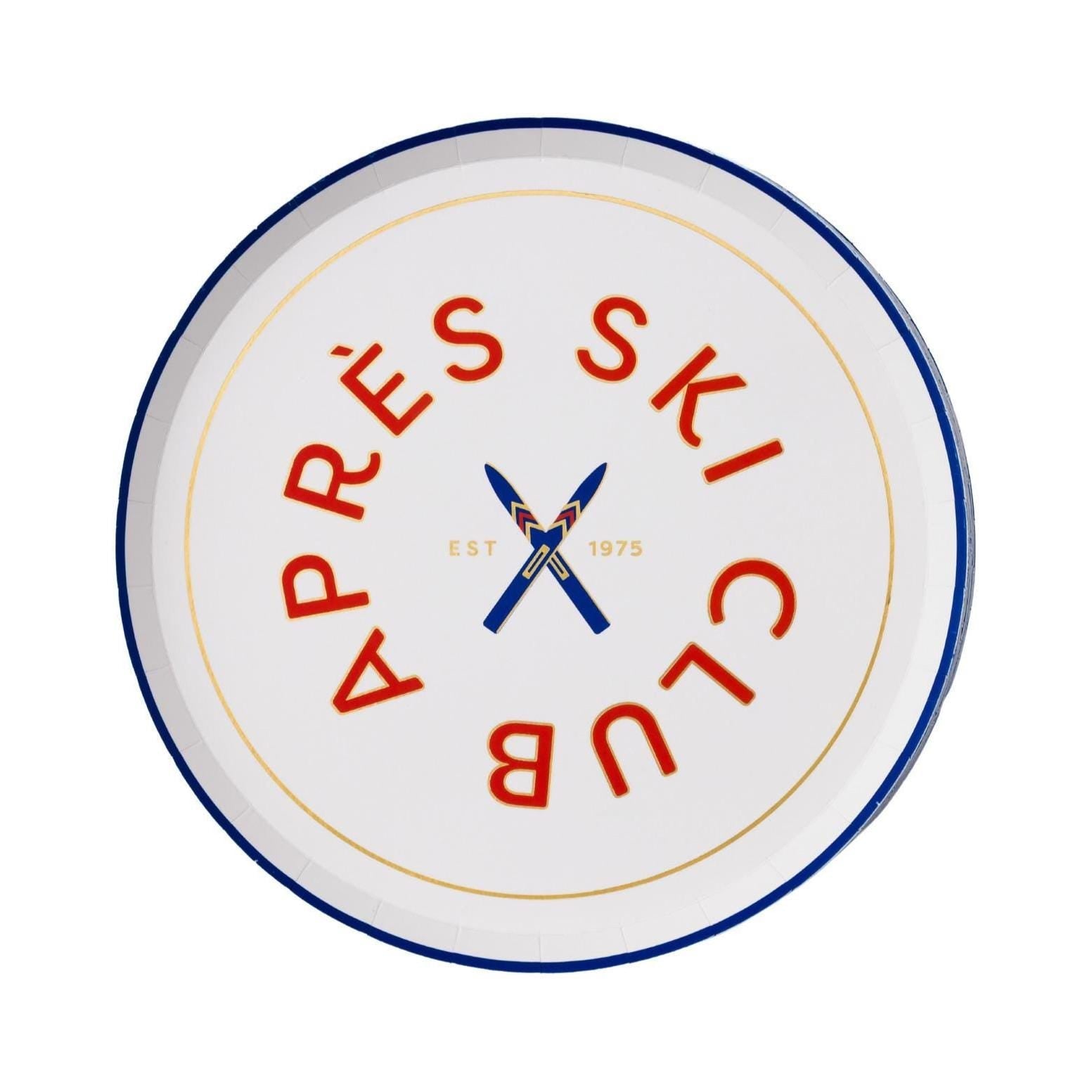 Après Ski Plates 8ct - Stesha Party