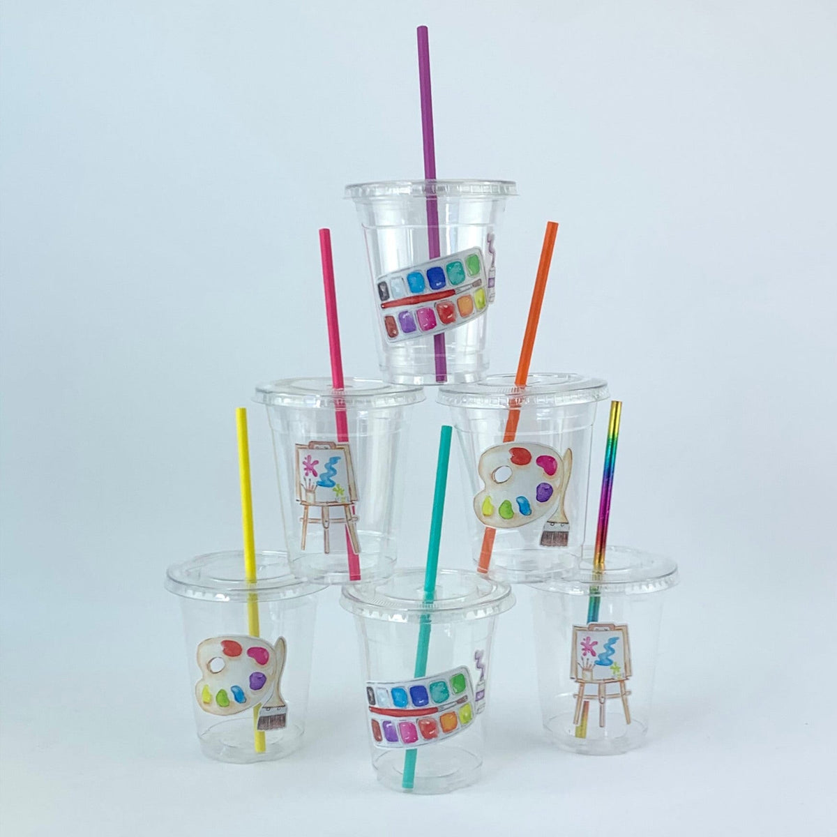 Art Party Drink Cups 12 Set - Stesha Party