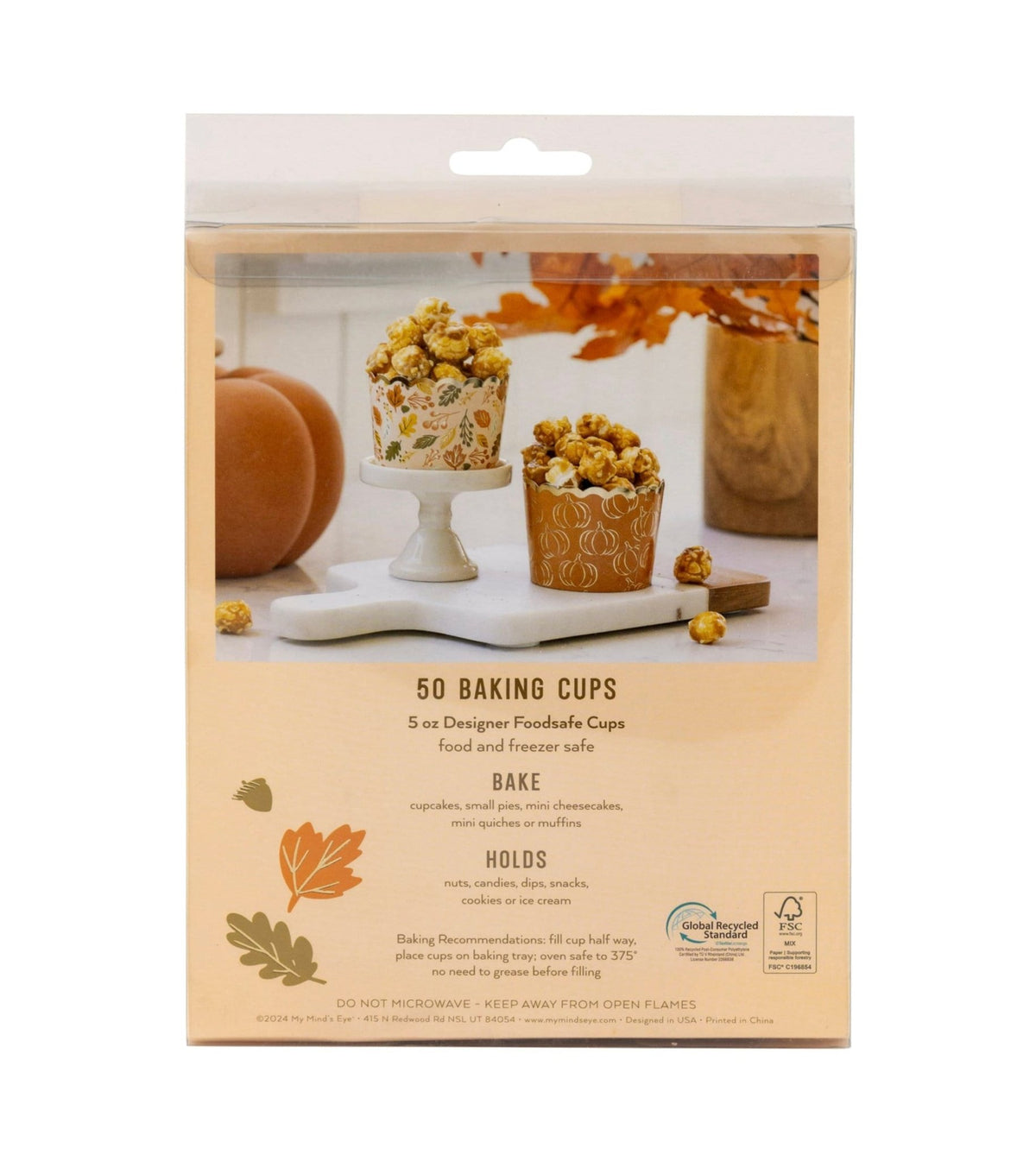 Autumn Party Baking Cups 50ct - Stesha Party