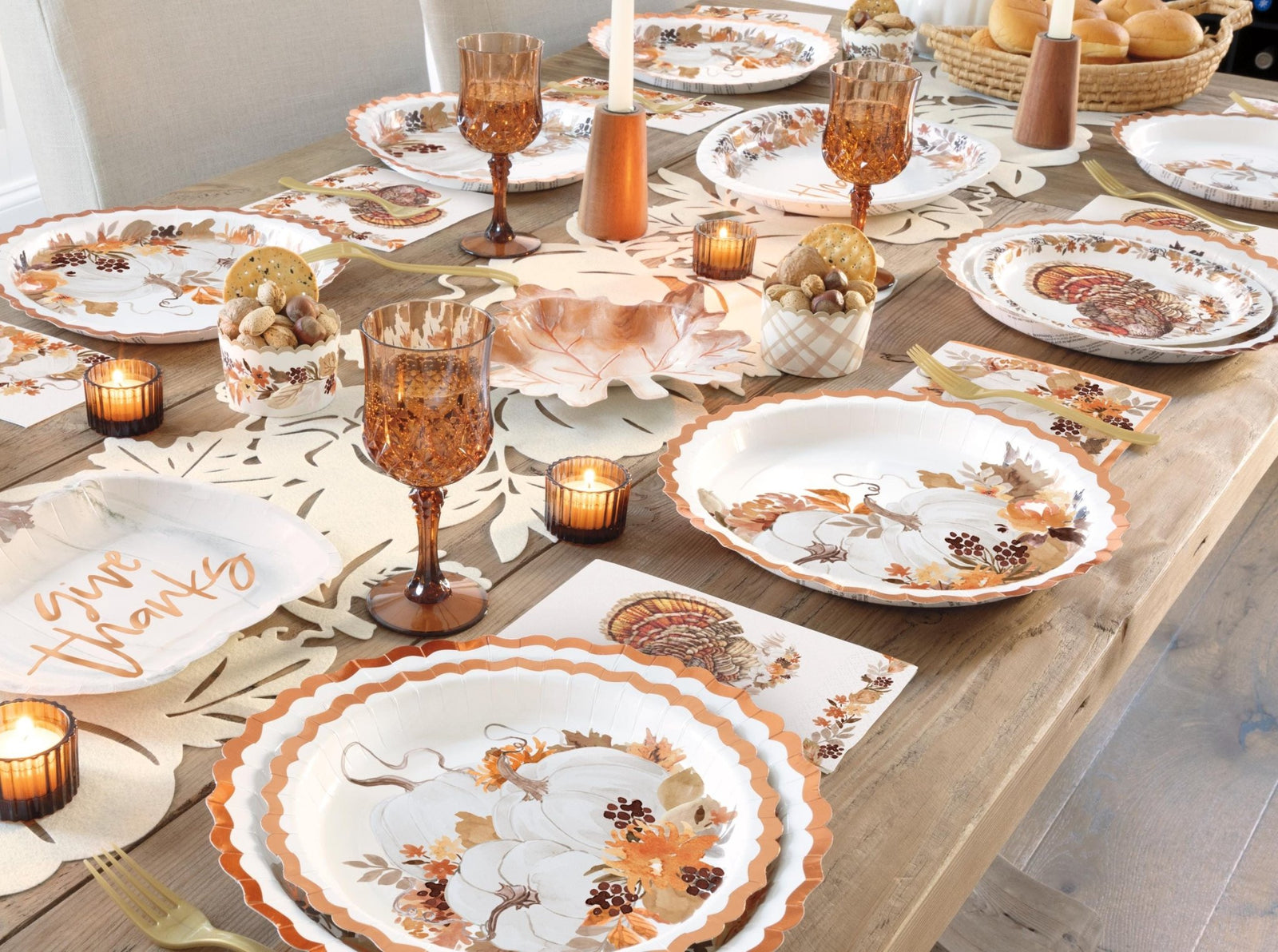 Autumn Party Luncheon Napkins 16ct - Stesha Party