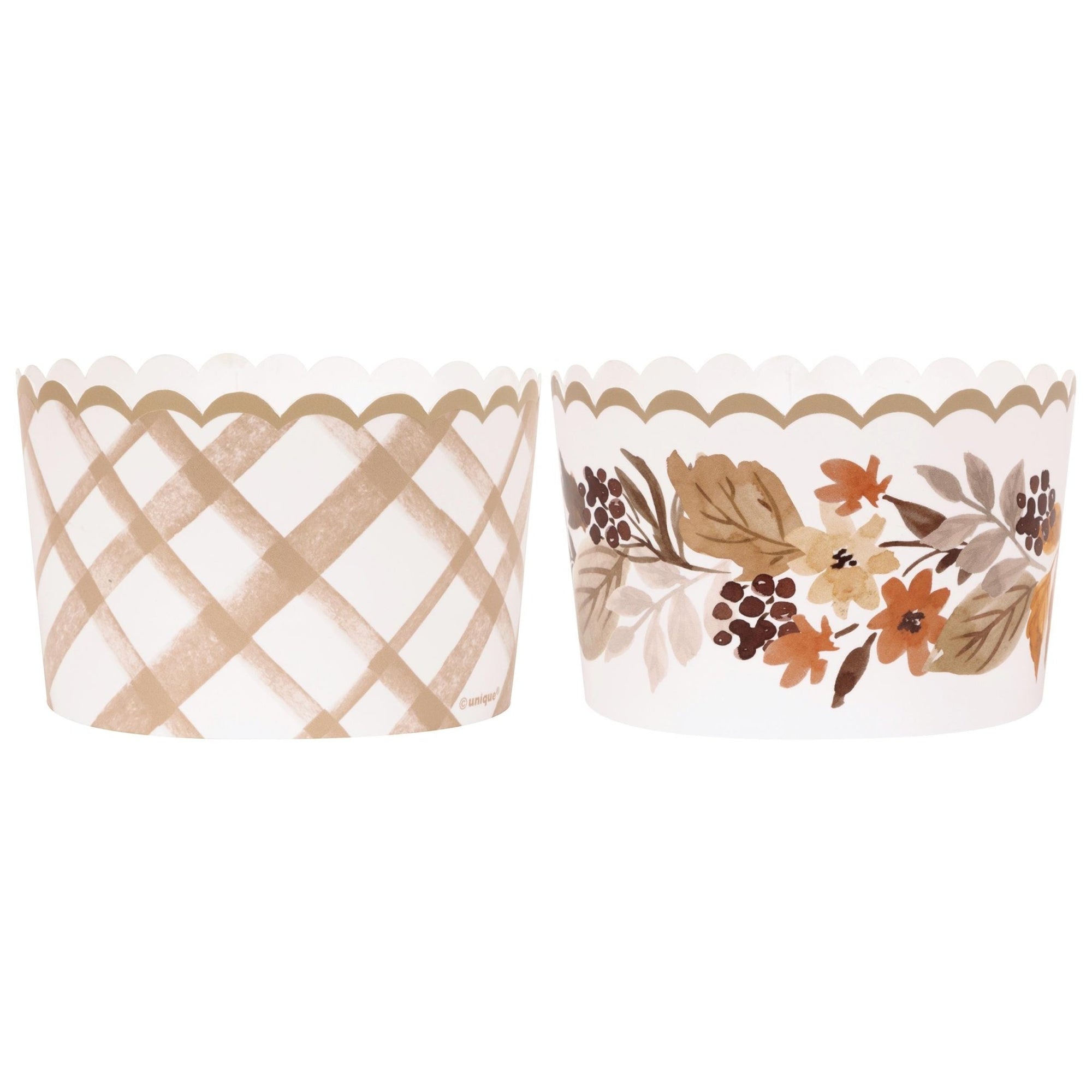 Autumn Scalloped Paper Treat Cups 16ct - Stesha Party