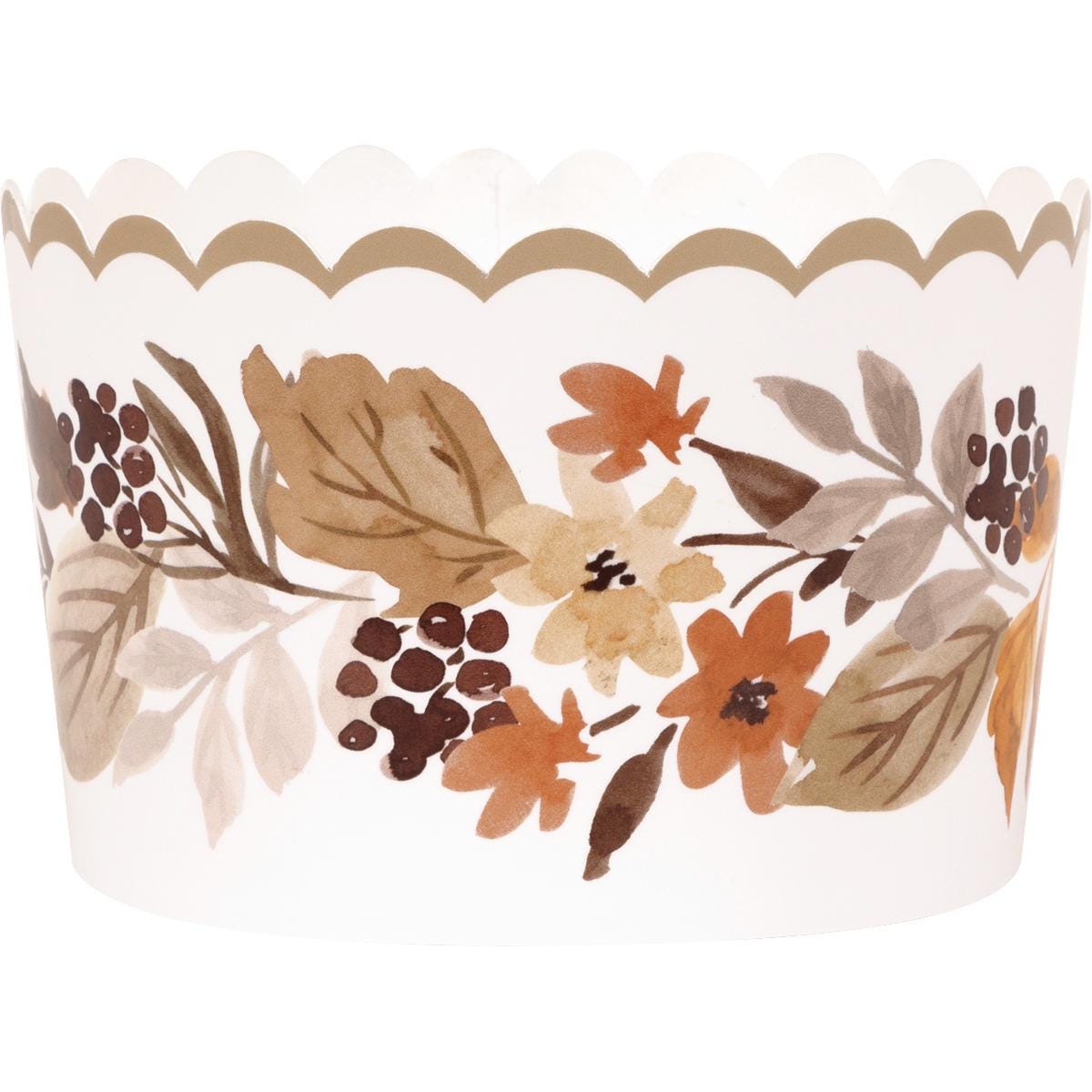 Autumn Scalloped Paper Treat Cups 16ct - Stesha Party