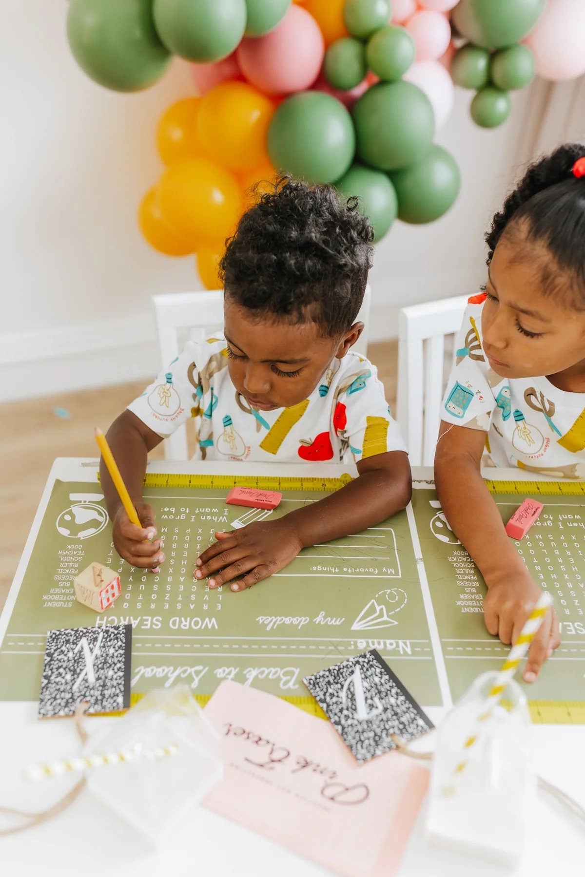 Back To School Activity Paper Placemats - Stesha Party