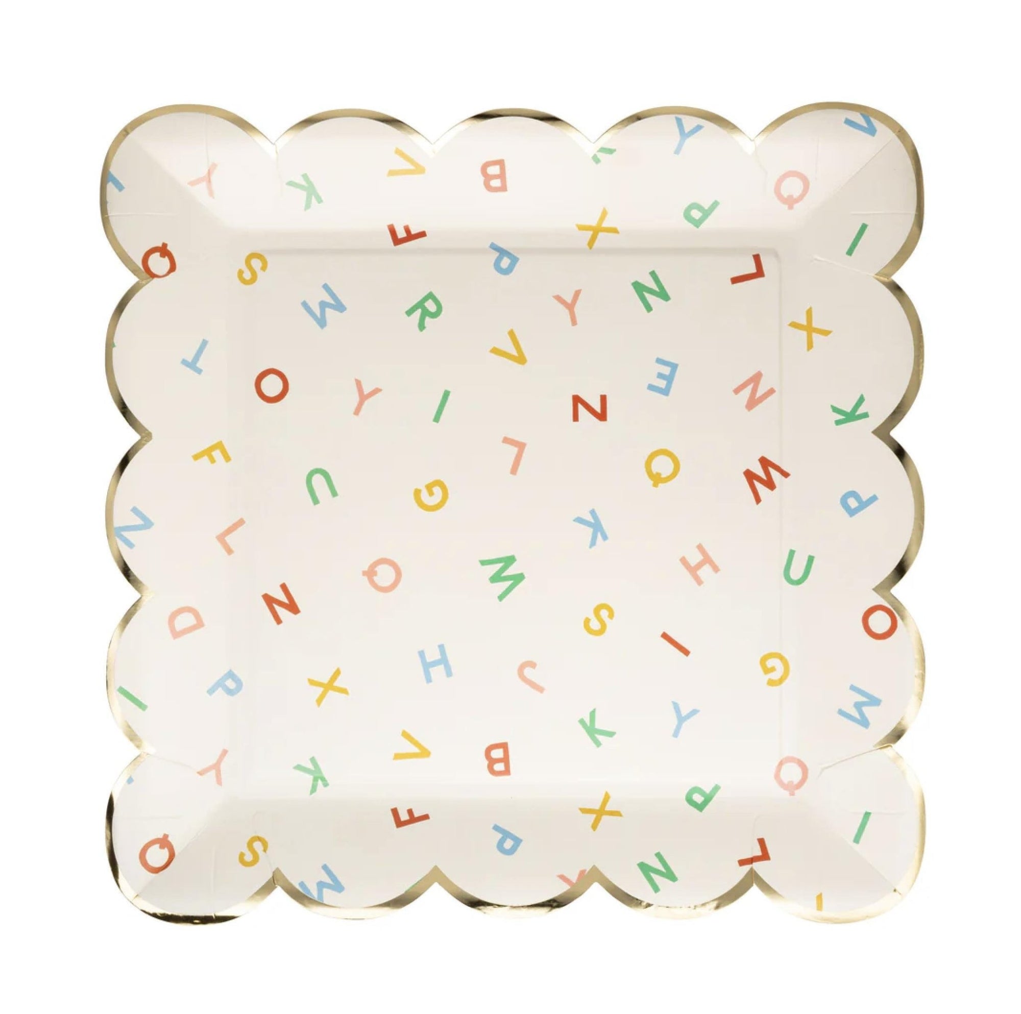 Back to School Alphabet Party Plates 8ct - Stesha Party