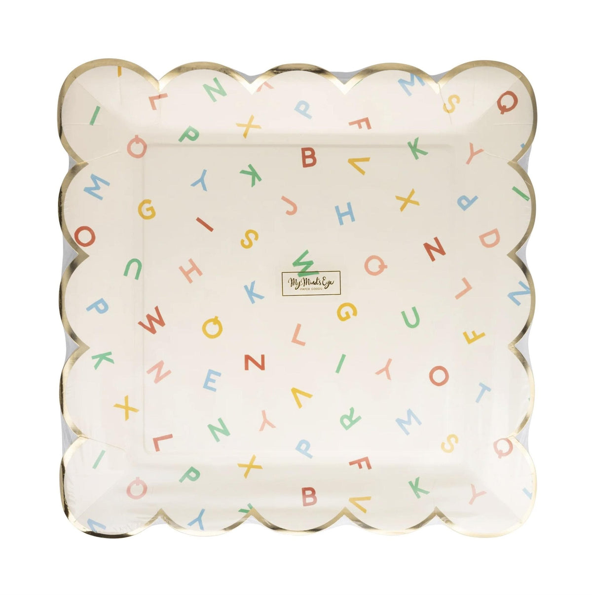 Back to School Alphabet Party Plates 8ct - Stesha Party