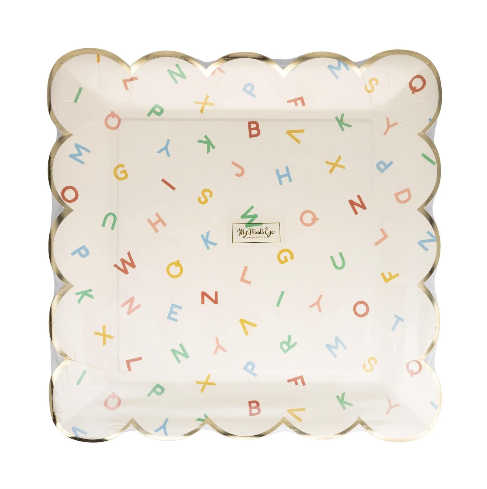 Back to School Alphabet Party Plates 8ct - Stesha Party