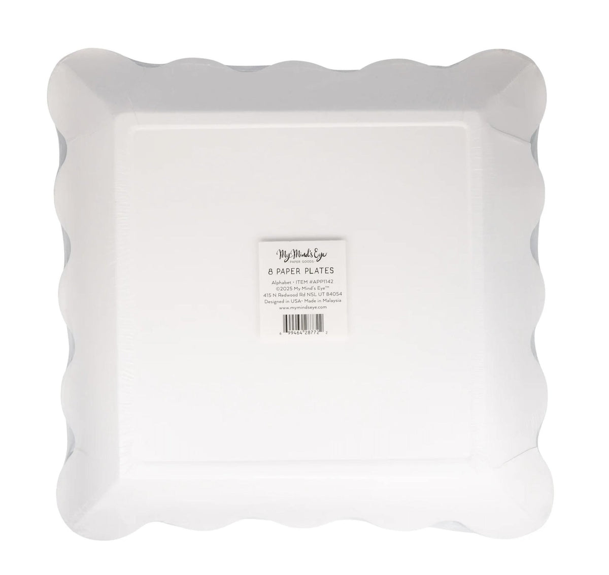 Back to School Alphabet Plates 8ct - Stesha Party