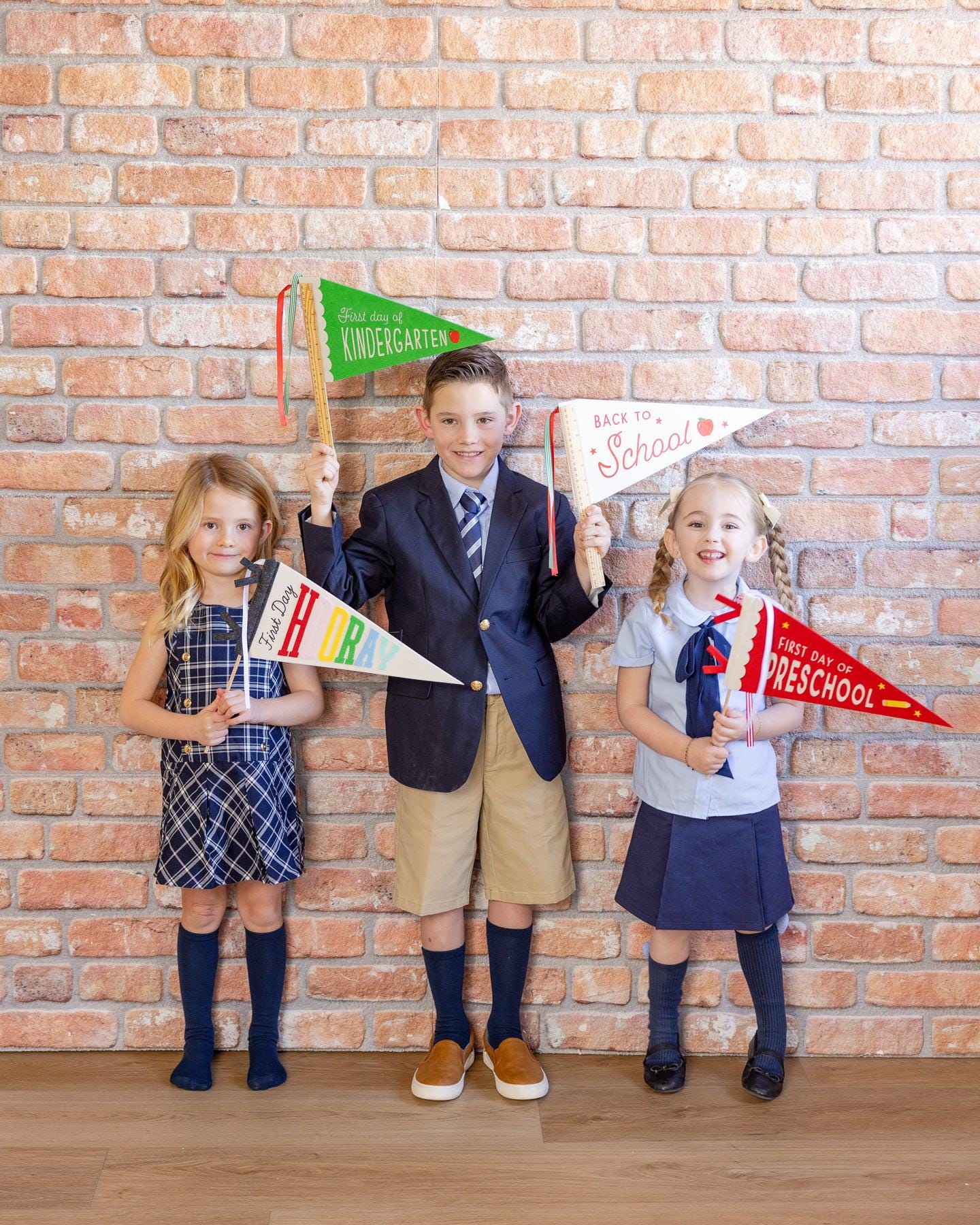 Back to School Felt Pennant Flag - Stesha Party