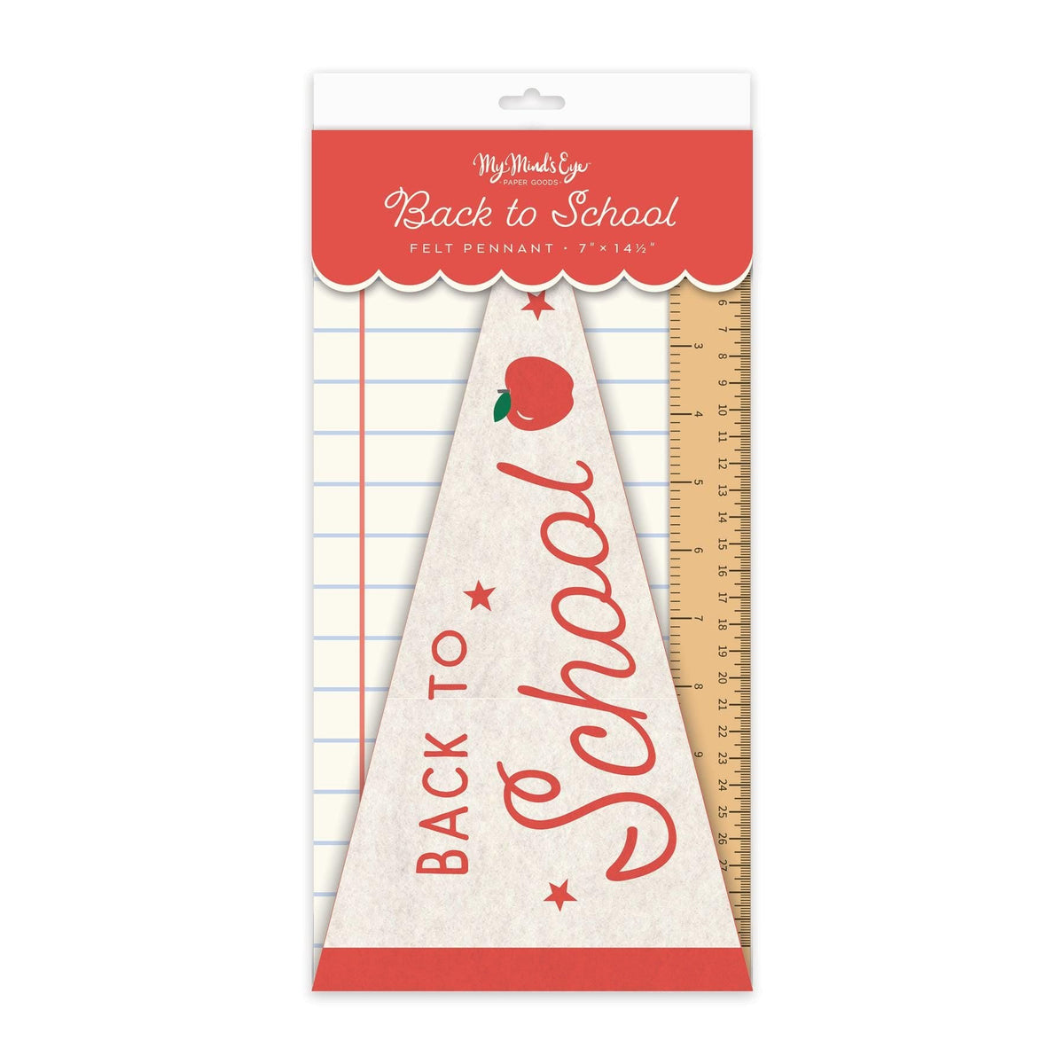 Back to School Felt Pennant Flag - Stesha Party
