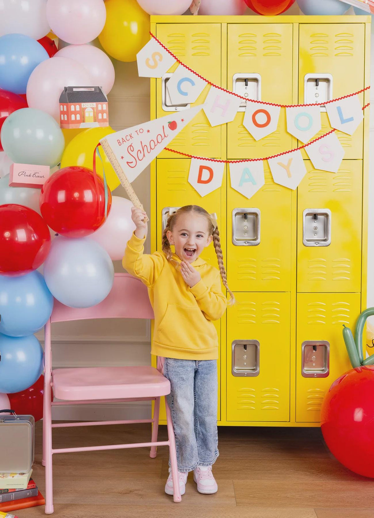 Back to School Felt Pennant Flag - Stesha Party