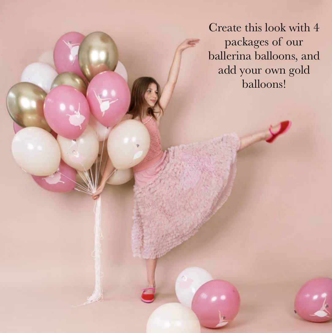 Ballerina Balloons 5ct - Stesha Party