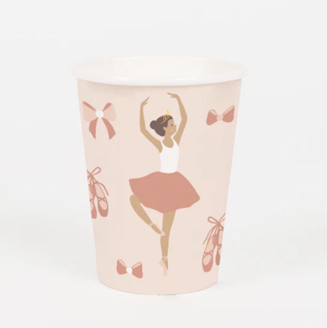 Ballerina Paper Cups 8ct - Stesha Party