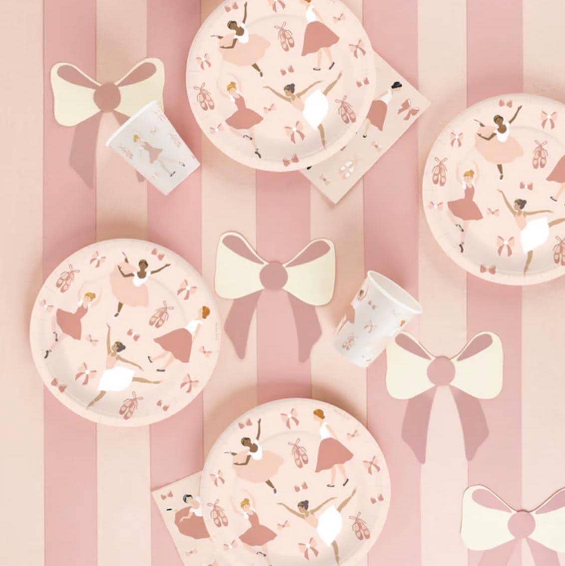 Ballerina Party Plates 9" - Stesha Party