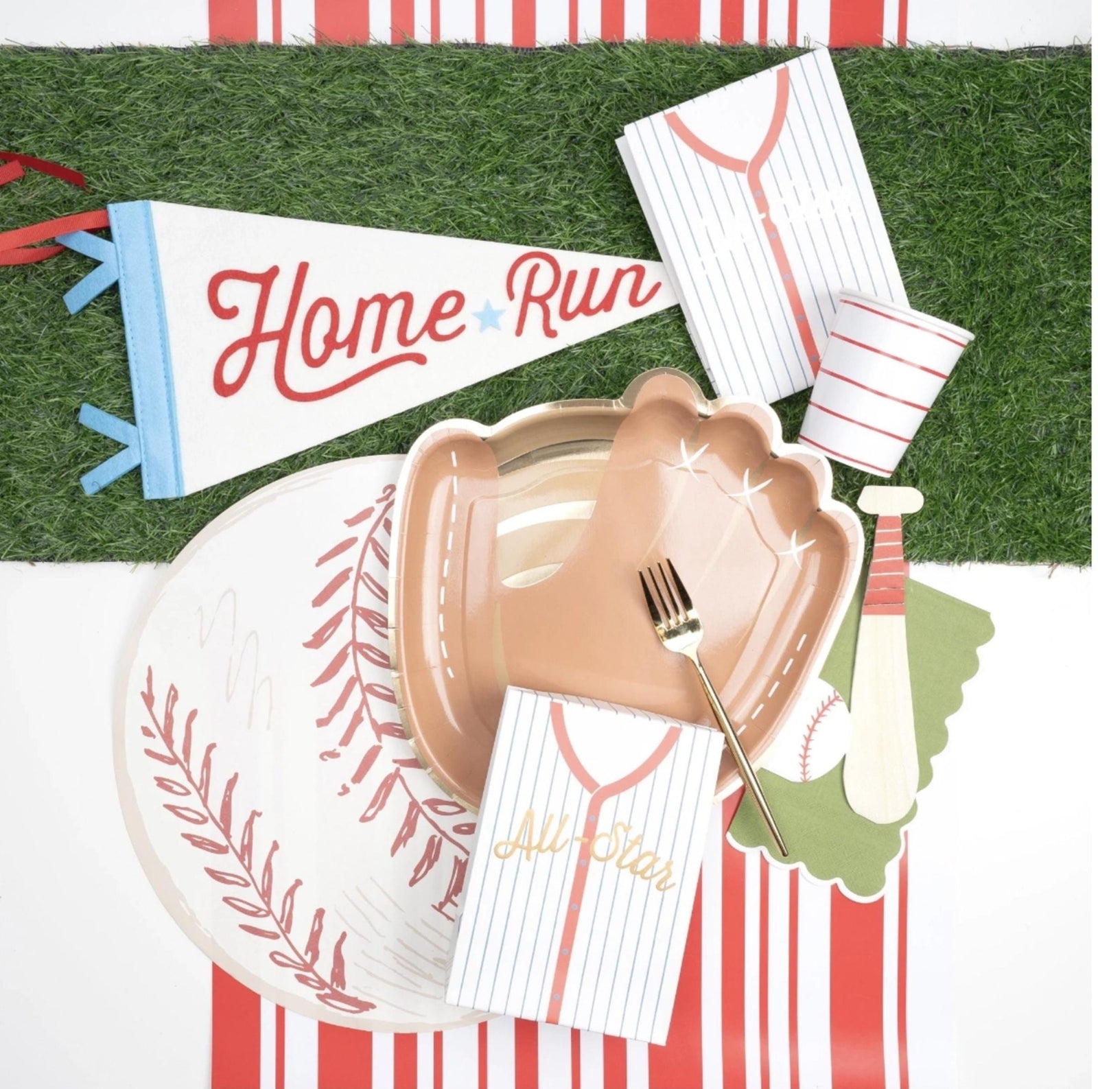 Baseball Placemat 12ct - Stesha Party