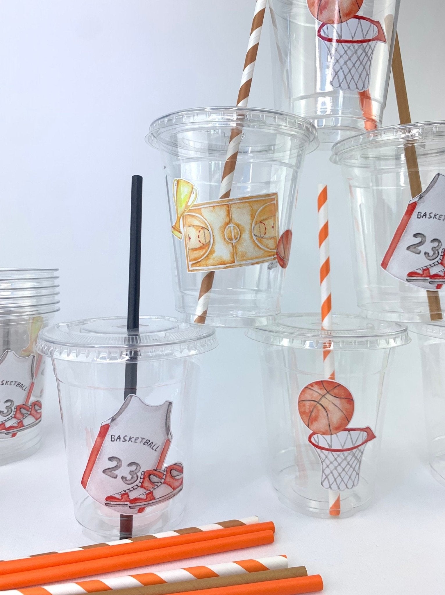 Basketball Party Cups - Stesha Party