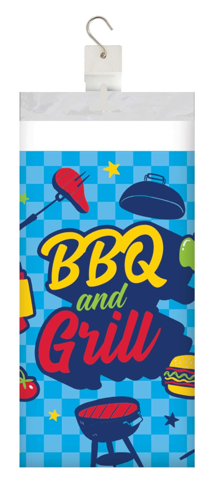 BBQ Grill Party Paper Tablecloth 54" x 96" - Stesha Party