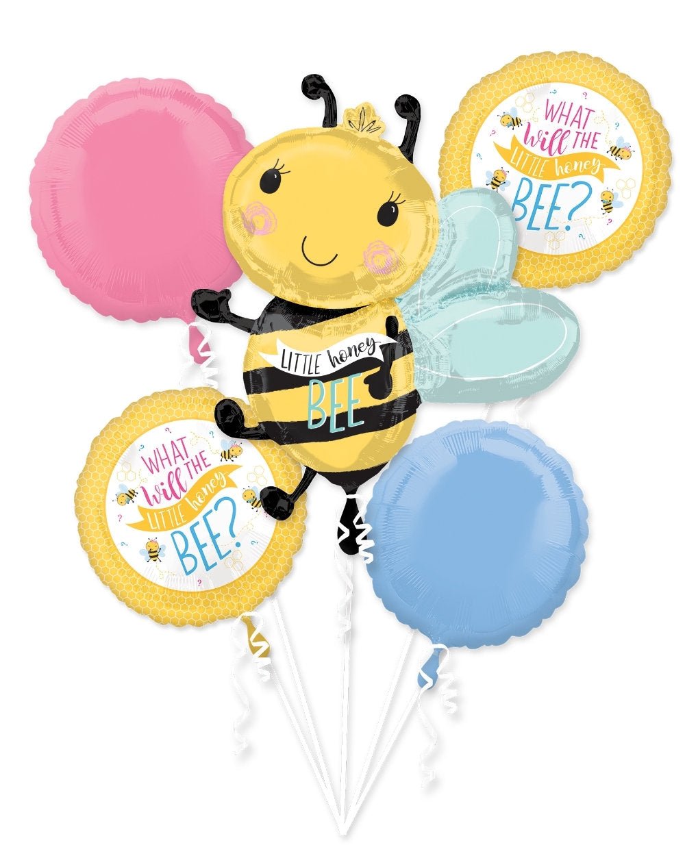 Bee Gender Reveal Balloon Bouquet - Stesha Party