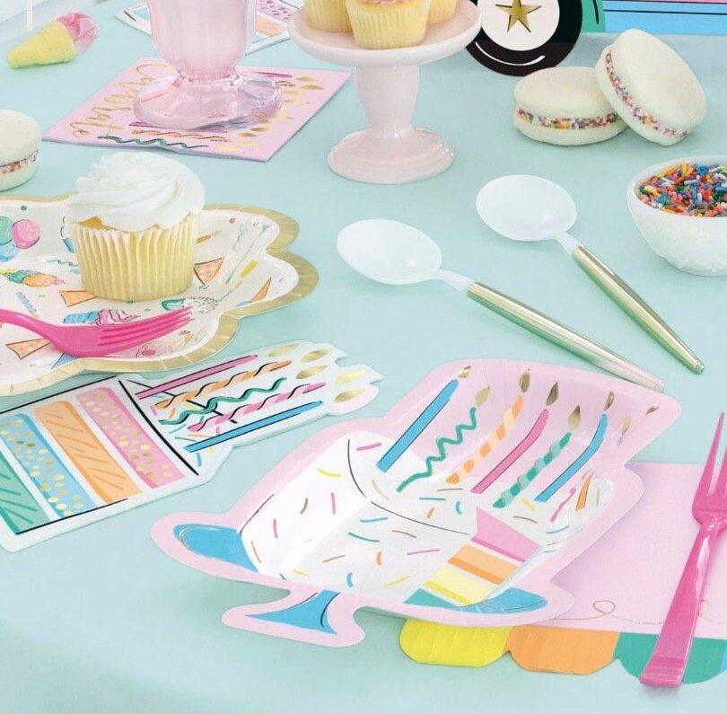 Birthday Cake Party Napkins - Stesha Party