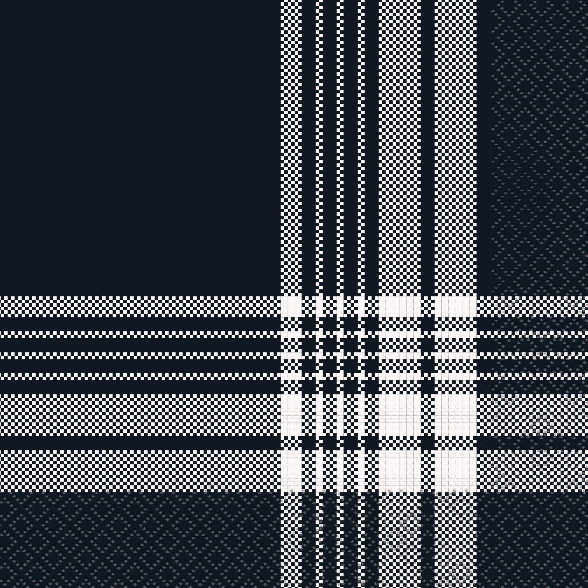 Black and White Plaid Luncheon Napkins 16ct - Stesha Party