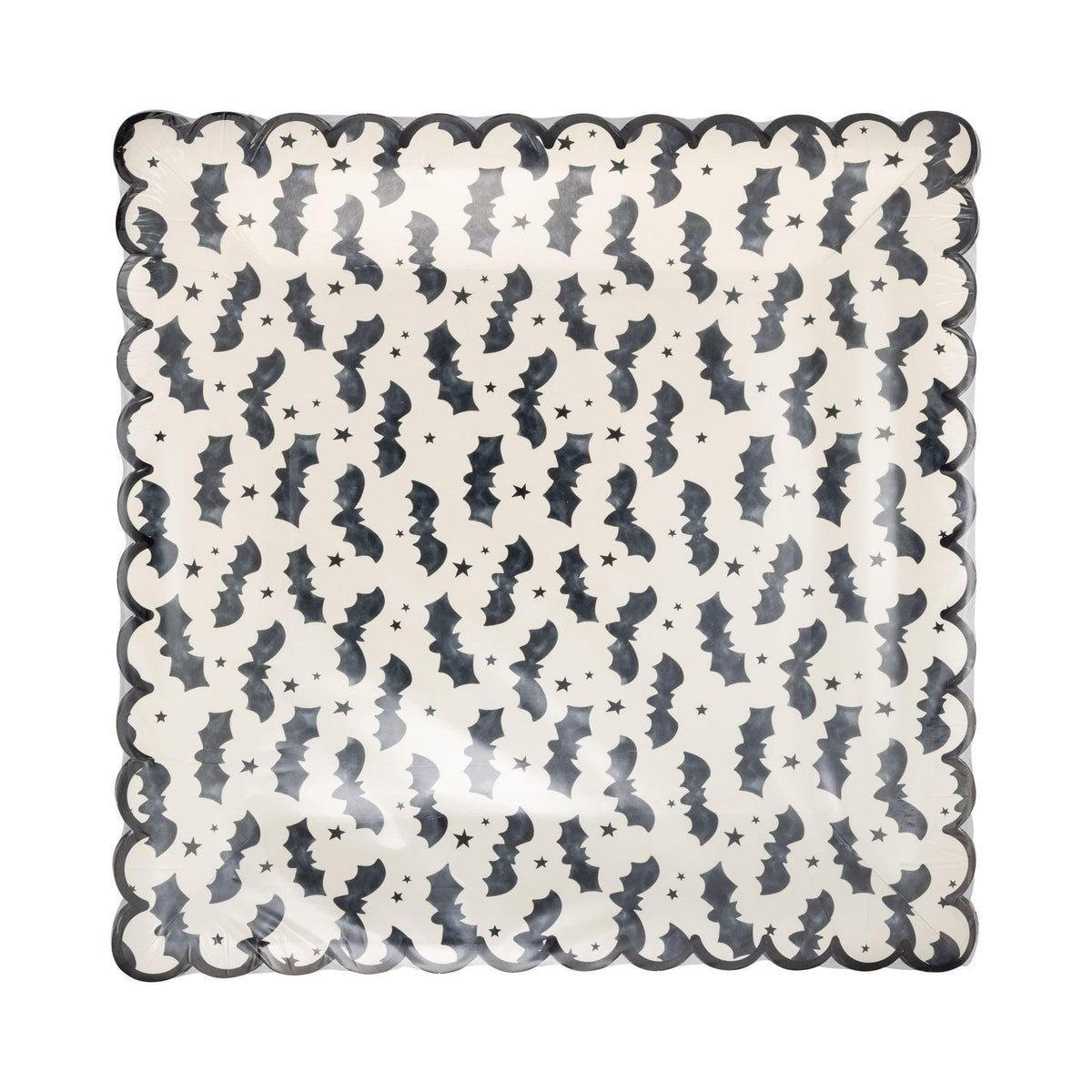 Black Bats Paper Plates 8ct - Stesha Party