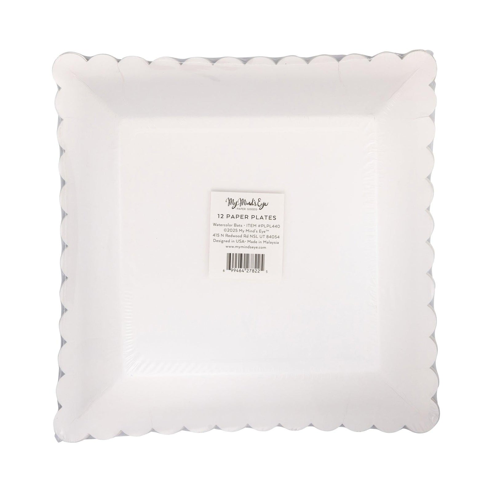 Black Bats Paper Plates 8ct - Stesha Party