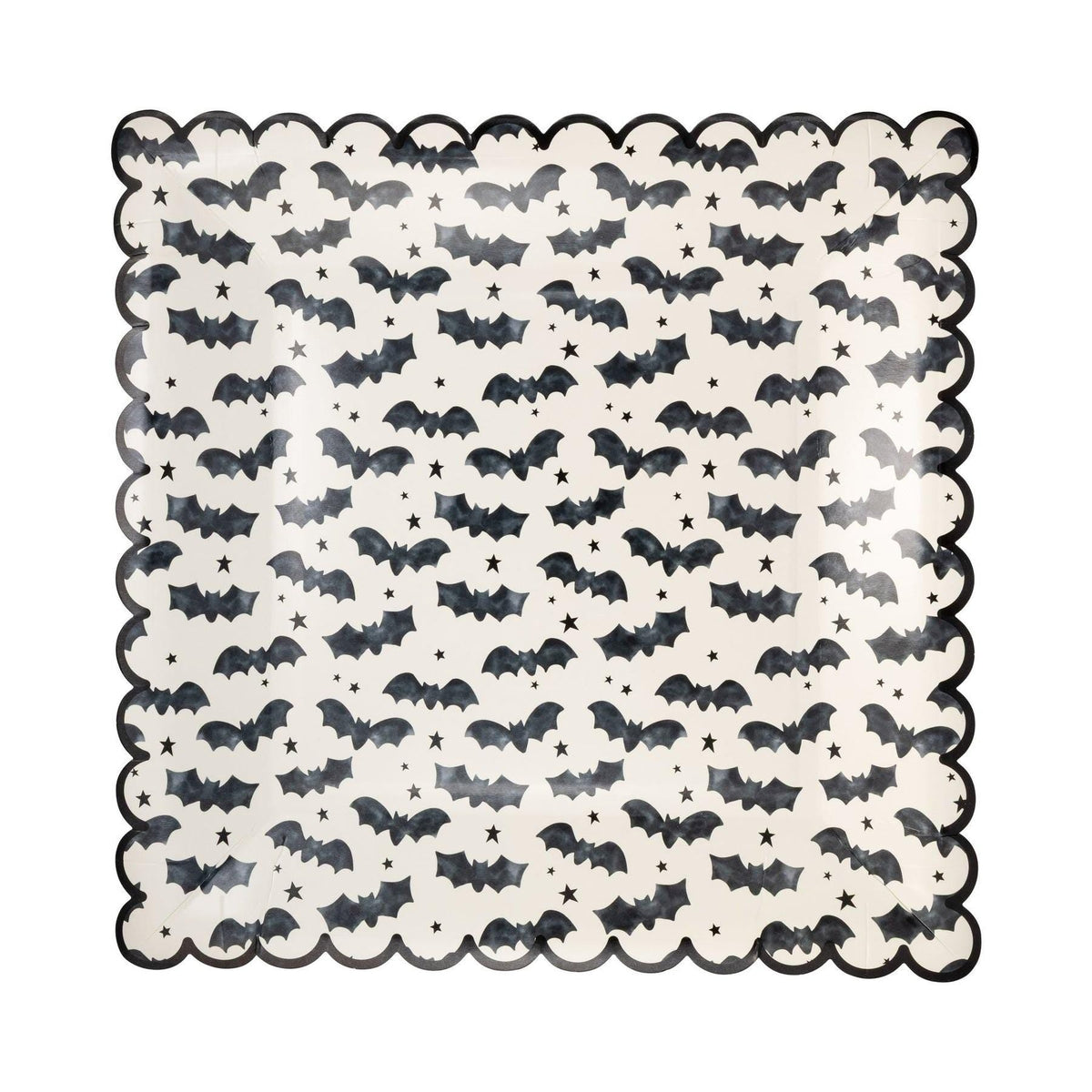 Black Bats Paper Plates 8ct - Stesha Party