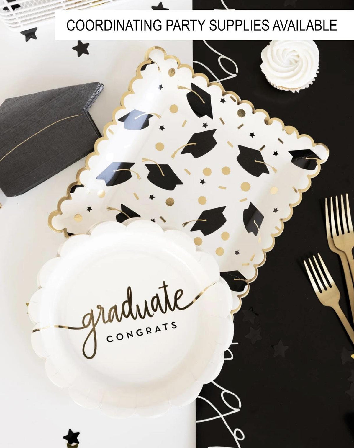 Black & Gold Bow Napkins - Stesha Party