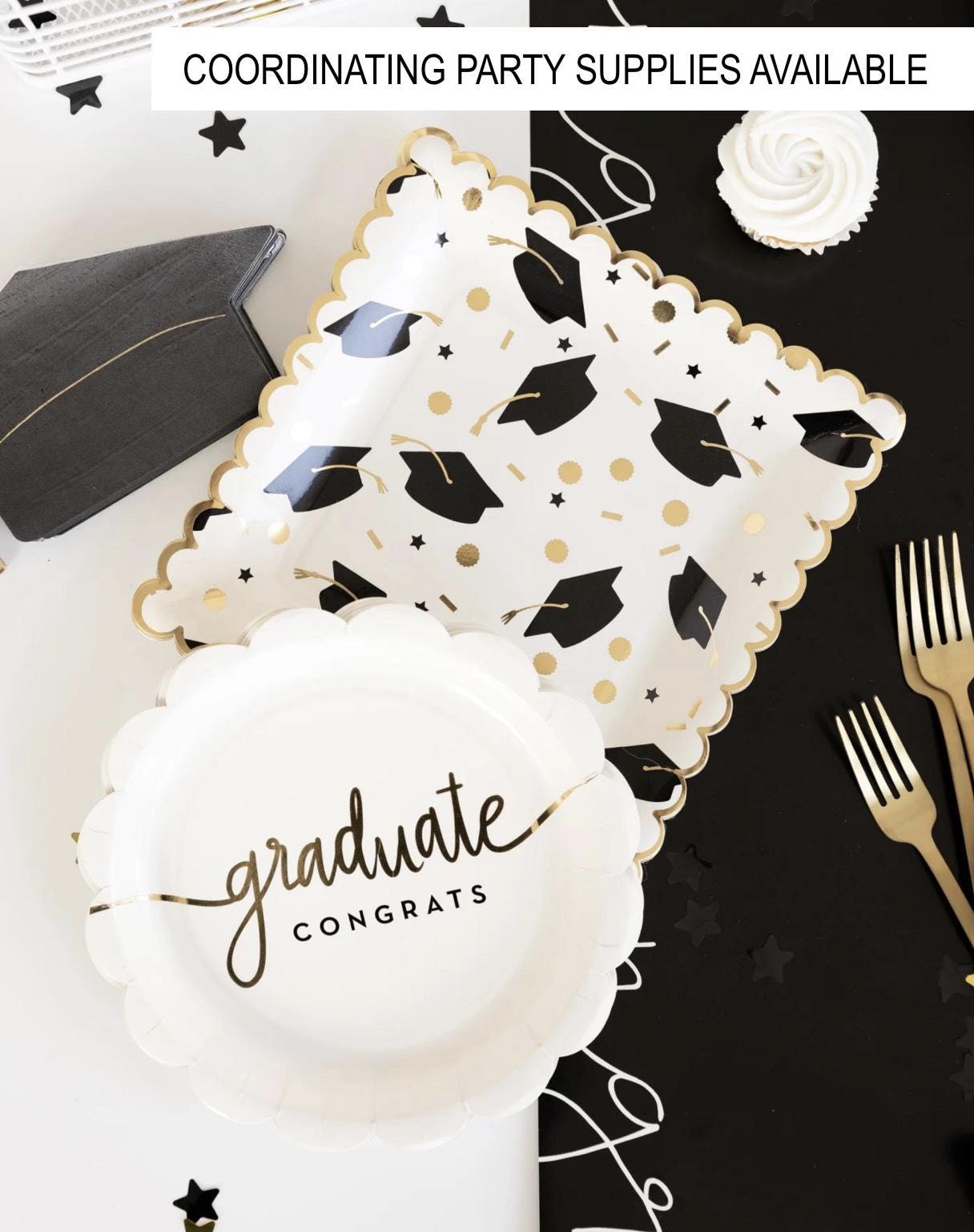 Black & Gold Bow Napkins - Stesha Party