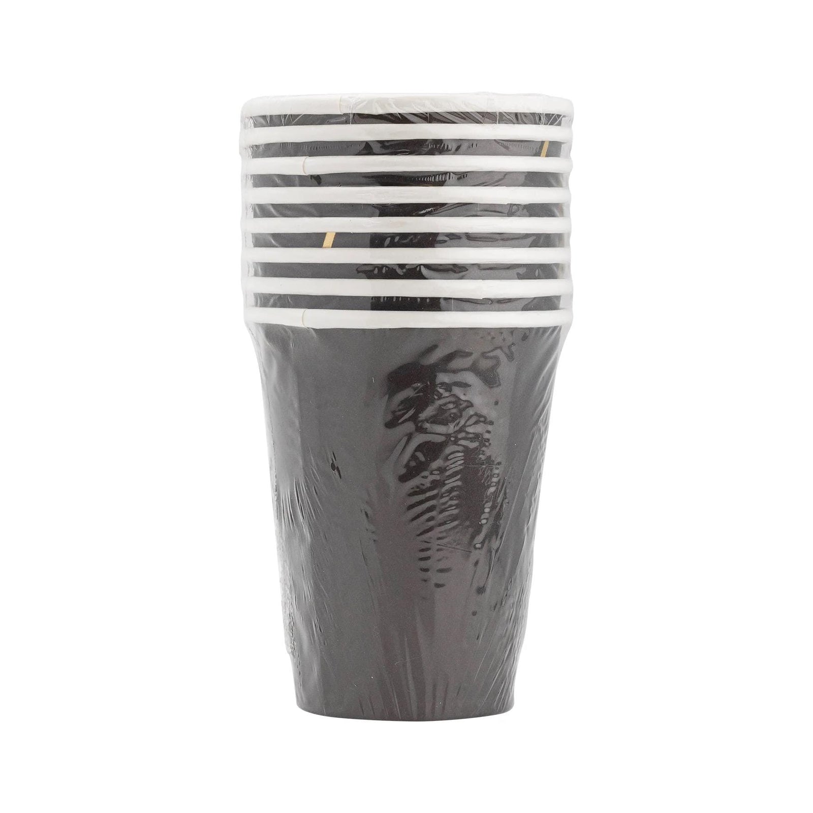 Black & Gold Graduation Cups 8ct - Stesha Party