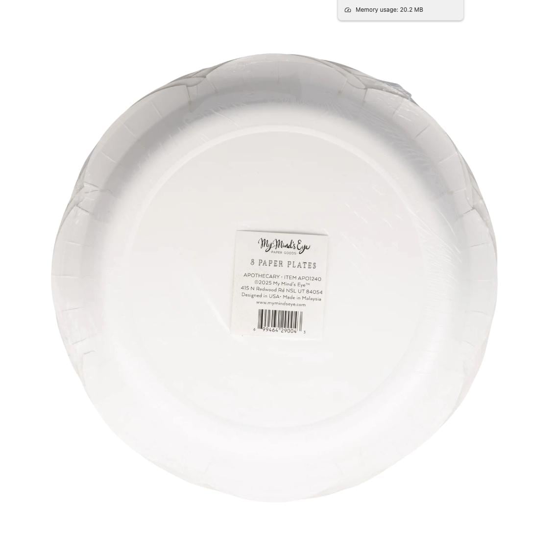 Black & White Halloween Paper Plates - Stesha Party