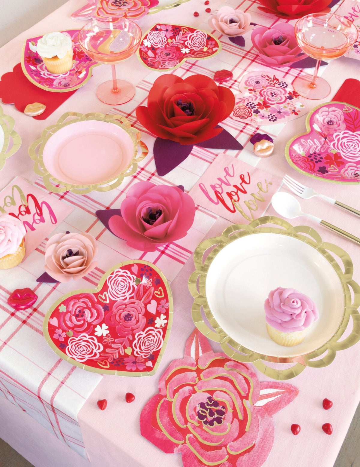 Blooming Rose Napkins - Stesha Party