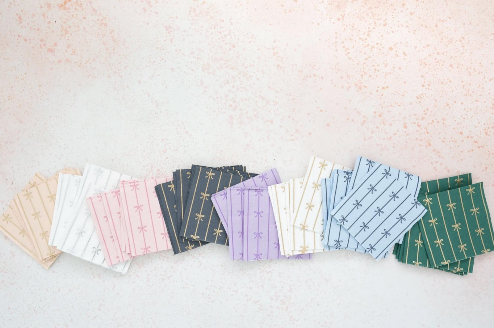 Blue Bow Napkins - Stesha Party