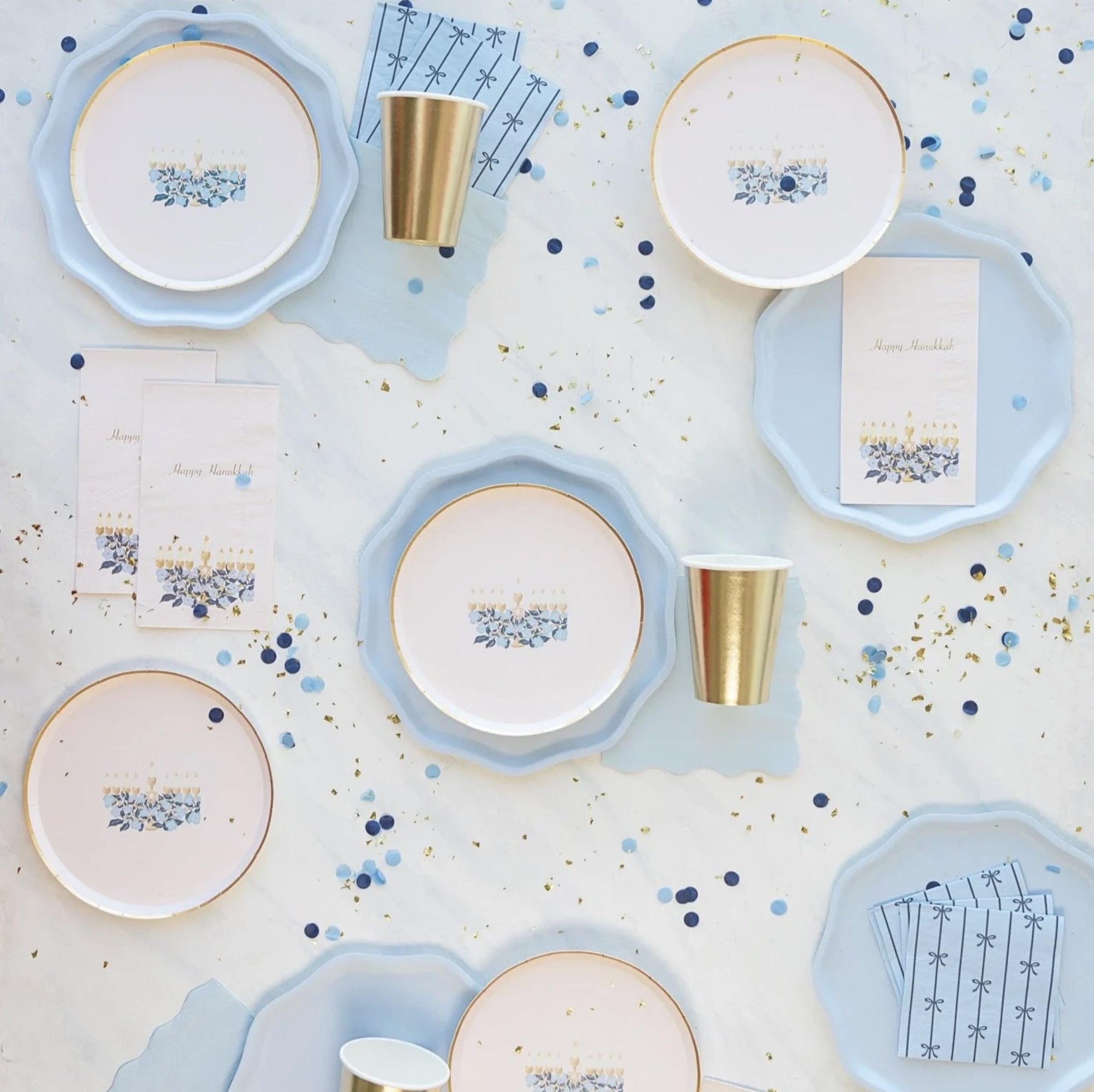 Blue Bow Napkins - Stesha Party