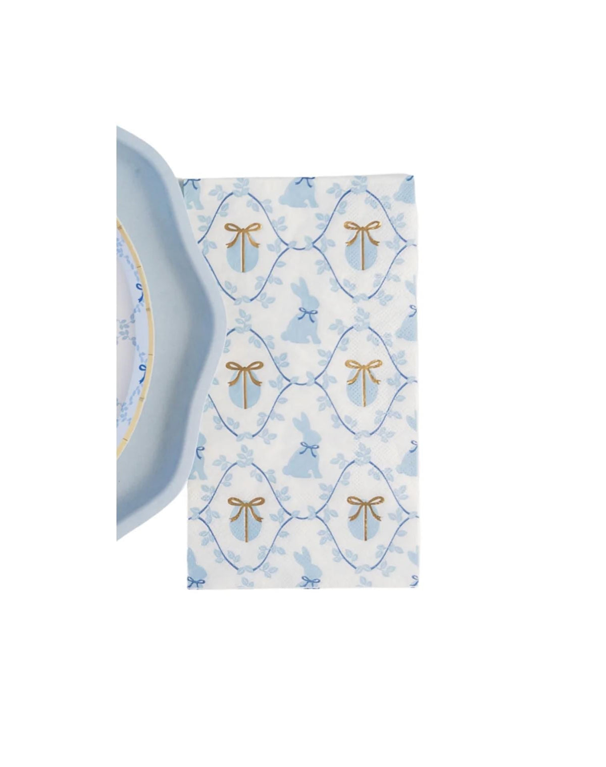 Blue Easter Bunny Dinner Napkins 20ct - Stesha Party