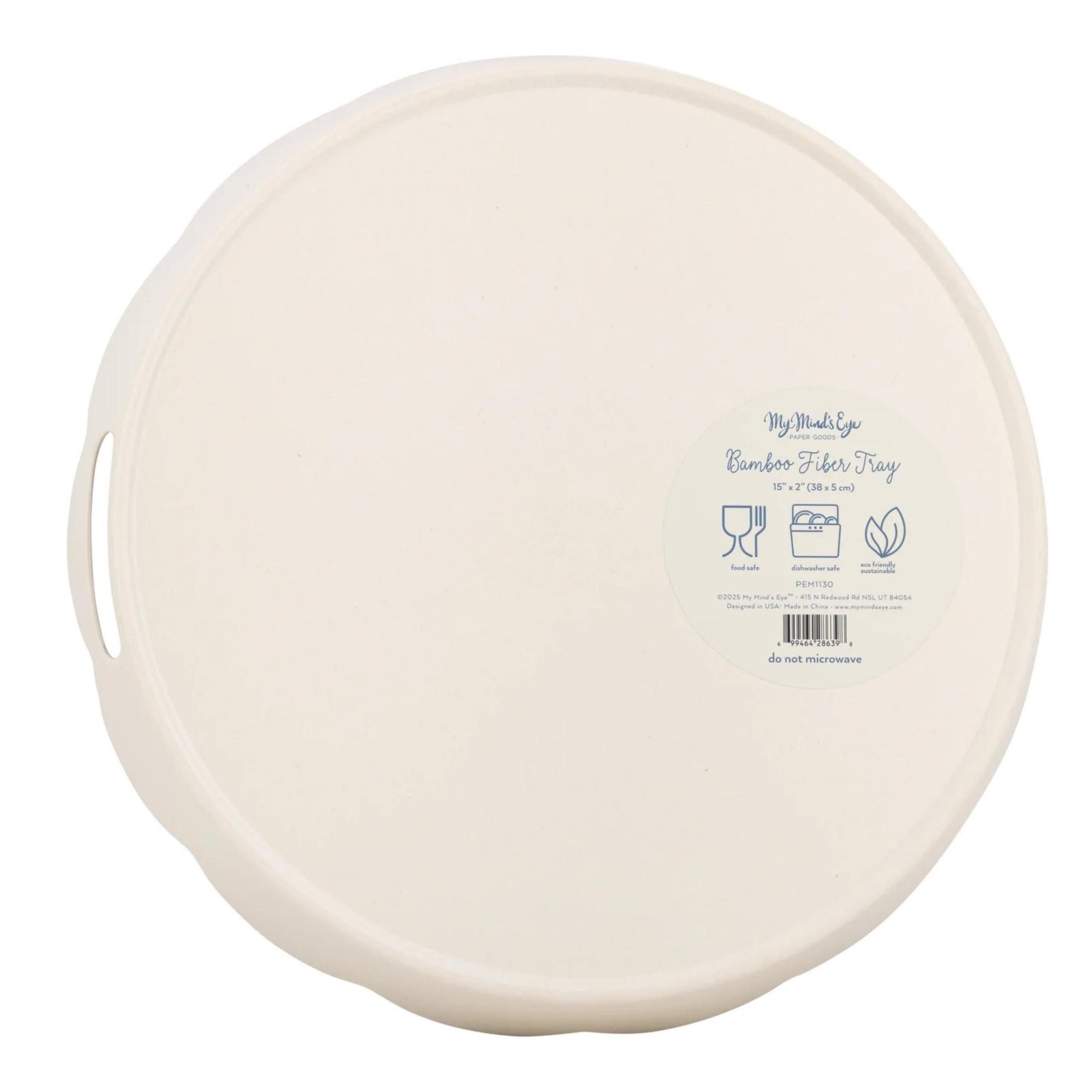 Blue Floral Bamboo Melamine Serving Tray - Stesha Party