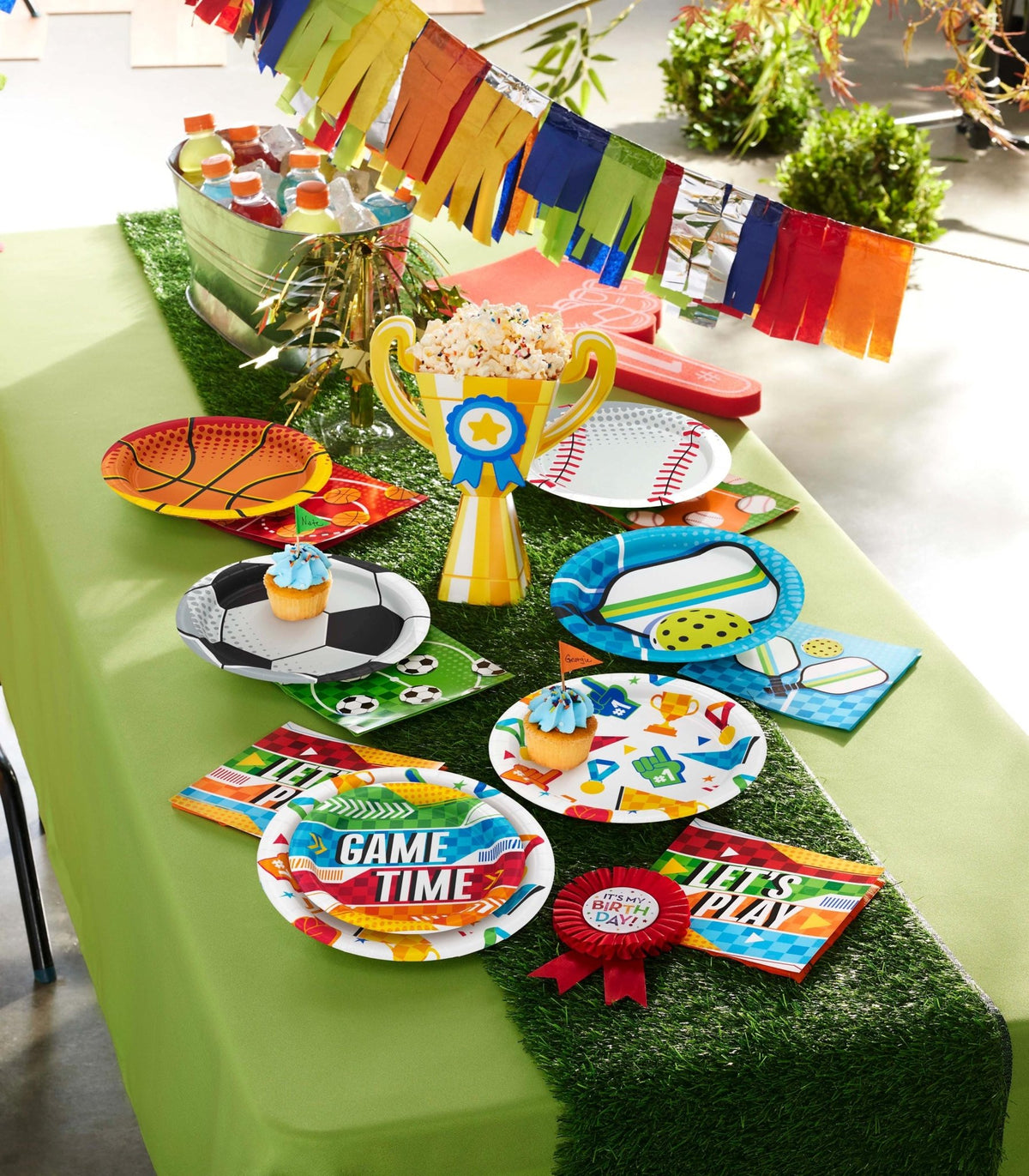 Blue & Green Pickleball Napkins 16ct - Stesha Party