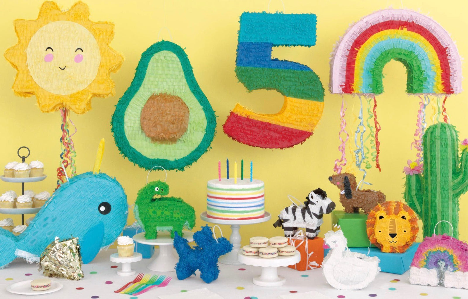 Blue Mini Balloon Dog Piñata - Stesha Party