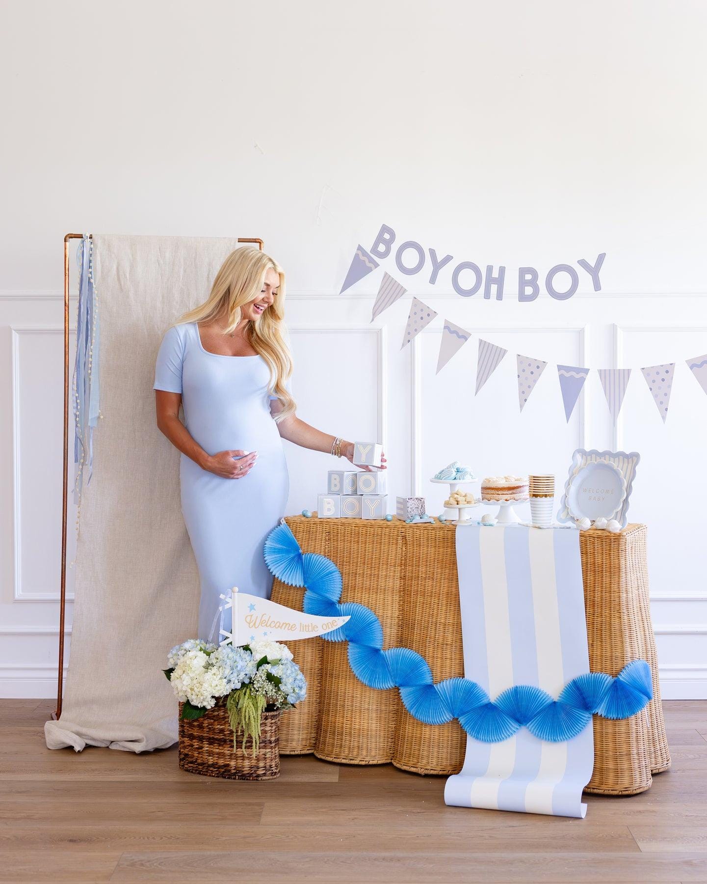Blue Polka Dot Napkins 24ct - Stesha Party